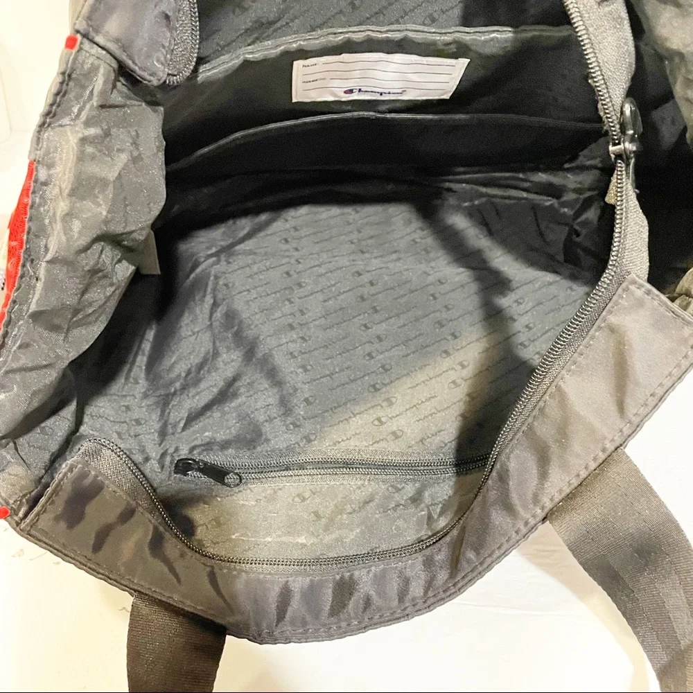 Champion‎ Black Nylon Laptop Messenger Bag Schoolbag